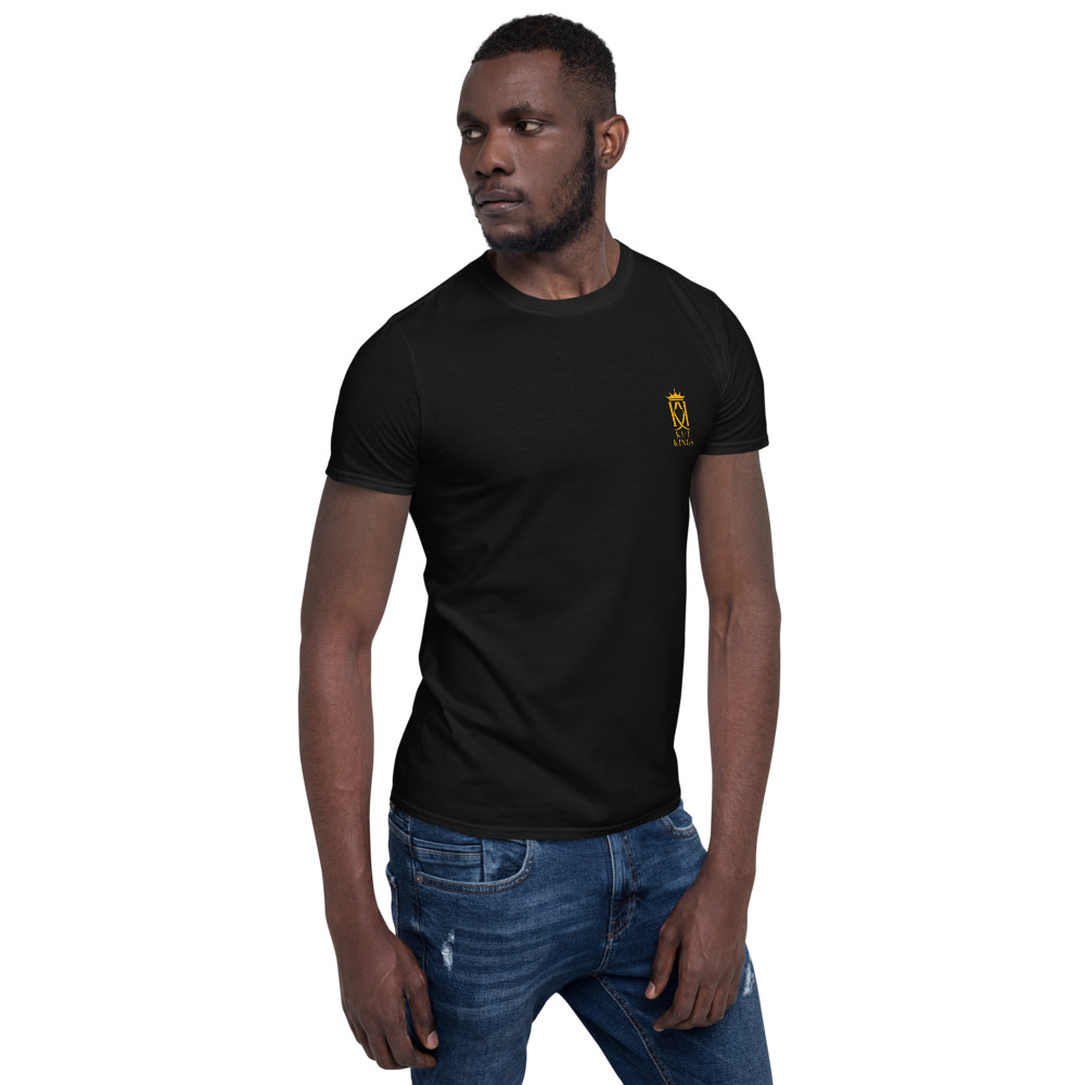 Calvin Klein Black T-Shirt Dress Tape Logo Knee Length Short Sleeve Si –  Shop Thrift World